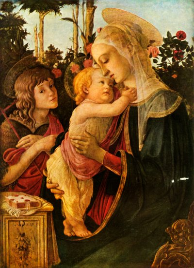 Virgin and Child with Young St John the Baptist by Sandro Botticelli
