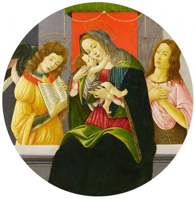 Madonna with the Child, John the Baptist and an Angel by Sandro Botticelli and workshop