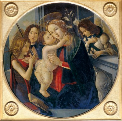 Madonna with Child, Young St. John the Baptist and Angels by Sandro and workshop Botticelli
