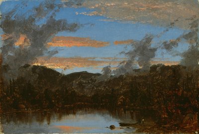 Mist Rising at Sunset in the Catskills by Sanford Robinson Gifford