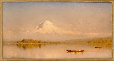 Mount Rainier, Bay of Tacoma - Puget Sound by Sanford Robinson Gifford