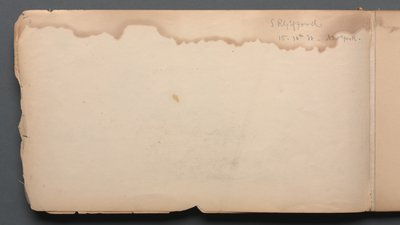 Sketchbook, page 03: S.R. Gifford 15 10th Street New York by Sanford Robinson Gifford