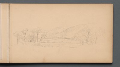 Sketchbook, page 06: Gorham (Maine) by Sanford Robinson Gifford