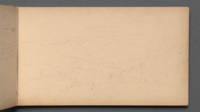 Sketchbook, page 10: Carter Mountain, 1859 by Sanford Robinson Gifford
