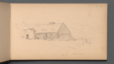 Sketchbook, page 14: Berlin Falls September 2nd, 1859 by Sanford Robinson Gifford