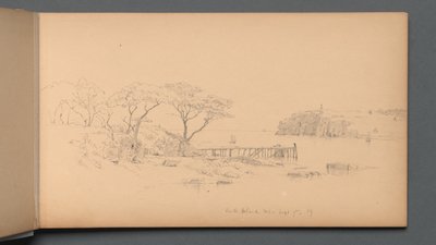 Sketchbook, Page 20: Peaks Island, ME, Sept. 7th, 59, 1859 by Sanford Robinson Gifford