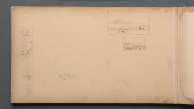 Sketchbook, page 37: Maine Landscape Vignettes by Sanford Robinson Gifford