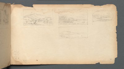 Sketchbook, page 40: Maine Landscape by Sanford Robinson Gifford