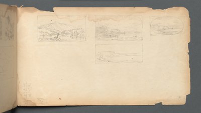 Sketchbook, page 40: Maine Landscape by Sanford Robinson Gifford