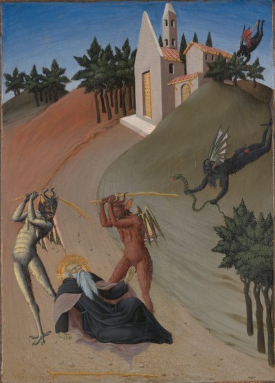 Saint Anthony Abbot Tormented by Demons by Sano di Pietro