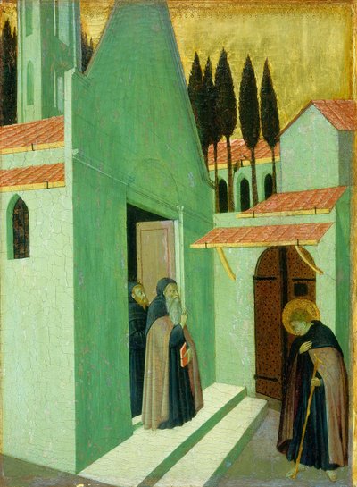 Saint Anthony Leaving His Monastery by Sano di Pietro