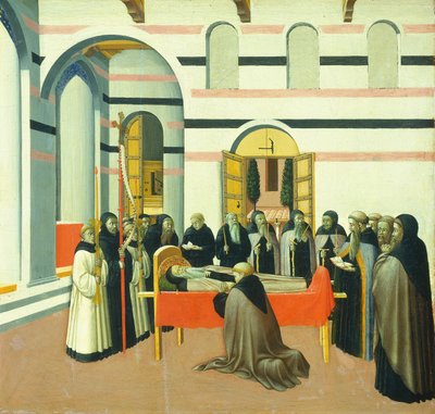 The Death of Saint Anthony, c. 1430-1435 by Sano di Pietro