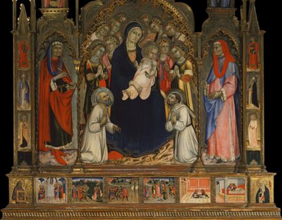 Altarpiece of Saints Cosmas and Damian by Sano di also Ansano di Pietro di Mencio Pietro