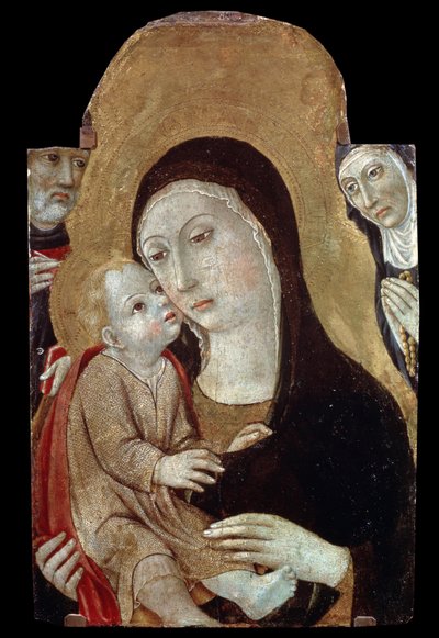 The Virgin and Child with Saints by Sano di also Ansano di Pietro di Mencio Pietro
