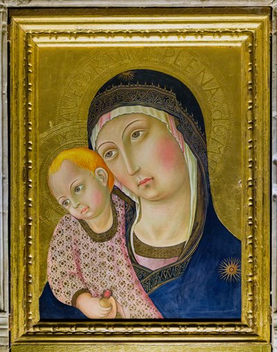 Madonna of the Pillar by Sano di also Ansano di Pietro di Mencio Pietro