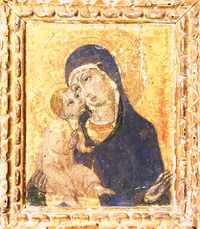 Madonna with Child by Sano di also Ansano di Pietro di Mencio Pietro