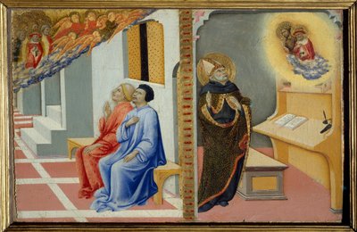 Saint Augustine of Hippo (detail) by Sano di also Ansano di Pietro di Mencio Pietro