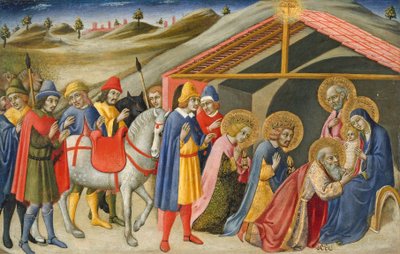 The Adoration of the Magi by Sano di also Ansano di Pietro di Mencio Pietro