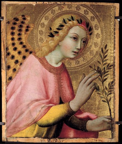 The Angel of the Altarpiece Annunciation by Sano di also Ansano di Pietro di Mencio Pietro