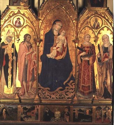 The Madonna and Child by Sano di also Ansano di Pietro di Mencio Pietro