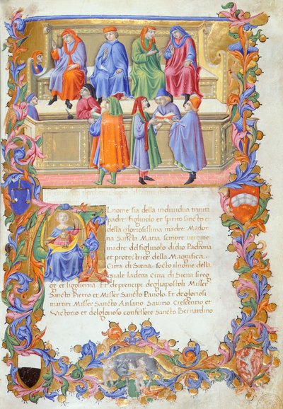 Tribunale della Mercanzia (Tribunal of Merchandise) by Sano di also Ansano di Pietro di Mencio Pietro