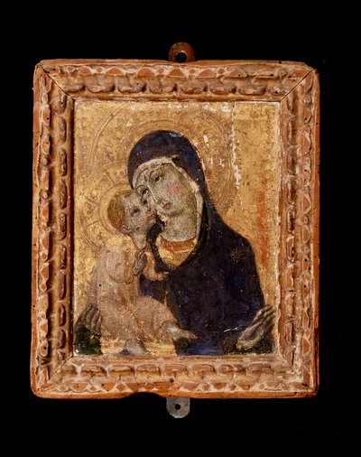 Virgin with Child by Sano di also Ansano di Pietro di Mencio Pietro