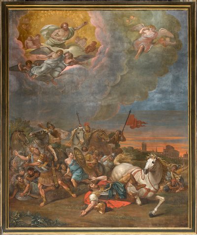 Wall opposite the counterfacade of the north transept, Sante Legnani, Conversion of Saul 1814 by Sante Legnani