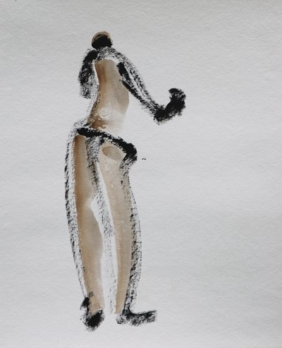 Abstract Nude Figure by Santhosh ch