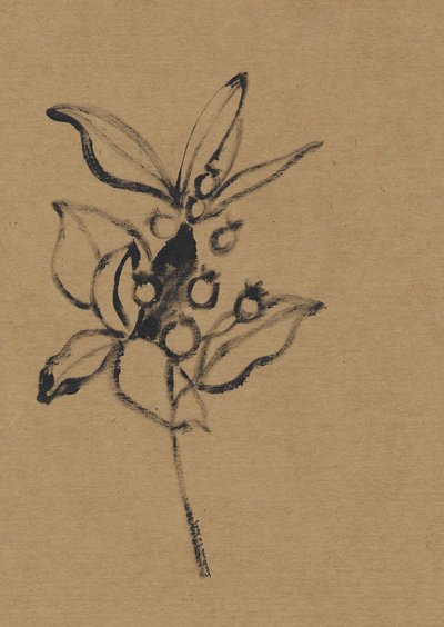 Earthy Botanical Illustration by Santhosh ch