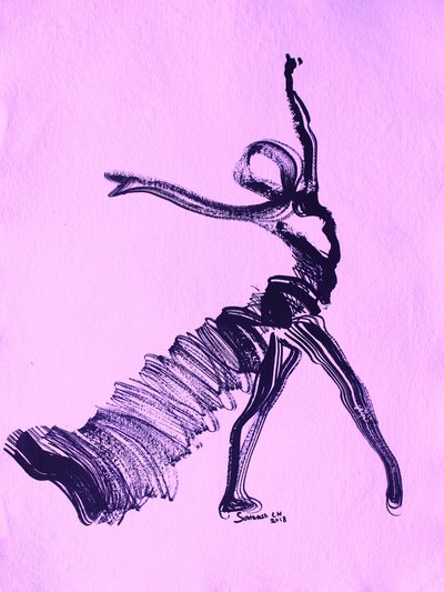 Graceful Purple Dancer by Santhosh ch