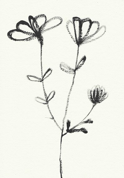 Minimalist Floral Sketch by Santhosh ch