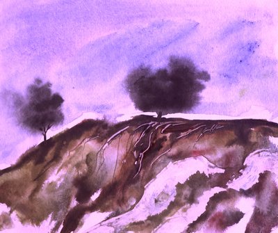 Purple Hillside Roots by Santhosh ch