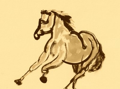 Spirited Horse Gallop by Santhosh ch