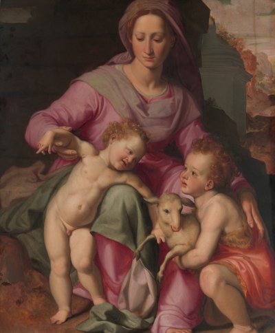 Madonna and Child with the Infant Saint John the Baptist by Santi di Tito
