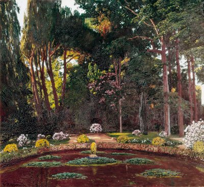 Art Nouveau "The Garden" by Santiago Rusinol i Prats
