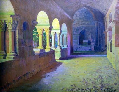 The Romanesque Cloister by Sant Benet de Bages by Santiago Rusinol i Prats