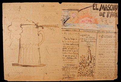 El mascaró de proa. Illustrated and Handwritten Heading by Santiago Rusiñol