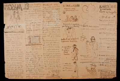El mascaró de proa. Illustrated and Handwritten Interior by Santiago Rusiñol