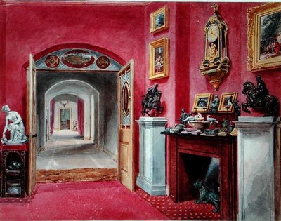 The Ante Room to the Hall, Rempstone Hall, Nottinghamshire by Sarah Caroline Sitwell