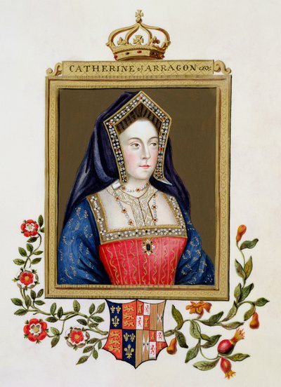 Portrait of Catherine of Aragon (1485-1536) 1st Queen of Henry VIII from 
