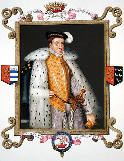 Portrait of Henry Fitzalan (c.1511-80) 12th Earl of Arundel from 