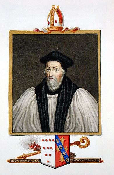 Portrait of Hugh Latimer, Bishop of Worcester from 