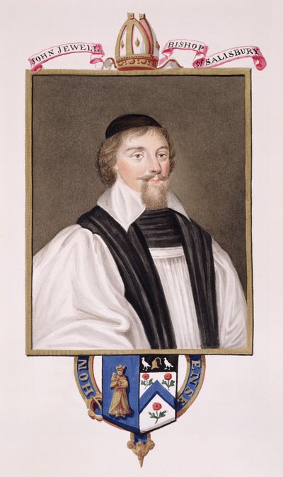 Portrait of John Jewel, Bishop of Salisbury by Sarah Countess of Essex