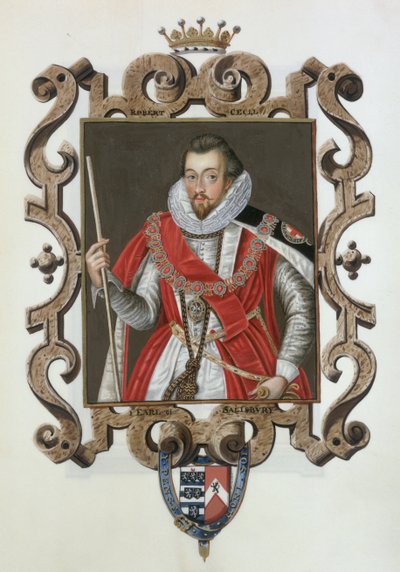 Portrait of Robert Cecil, 1st Earl of Salisbury, from 