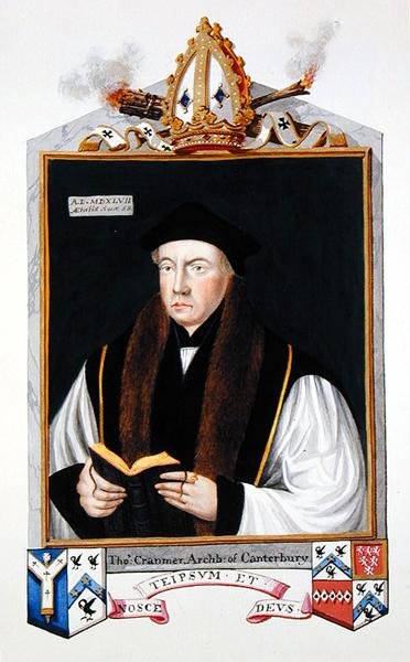Portrait of Thomas Cranmer, Archbishop of Canterbury from 