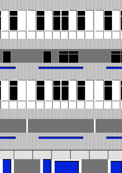 Brutalist Block, 2018 by Sarah Evans