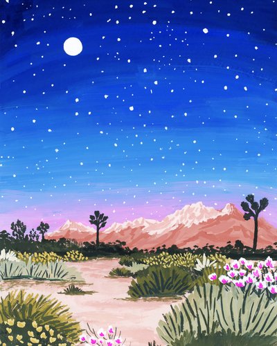 Desert Starry Night by Sarah Gesek