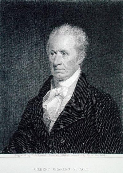 Gilbert Charles Stuart, engraved by Asher Brown Durand from an original miniature by Sarah Goodridge