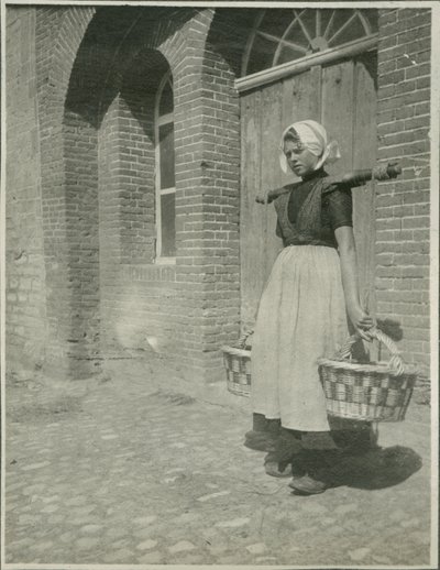 Woman with Two Baskets, Photograph from Travels in Europe and North Africa by Sarah Van Doren Shaw