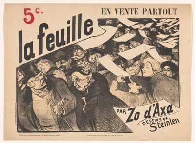 Advertisement for La feuille by Zo d